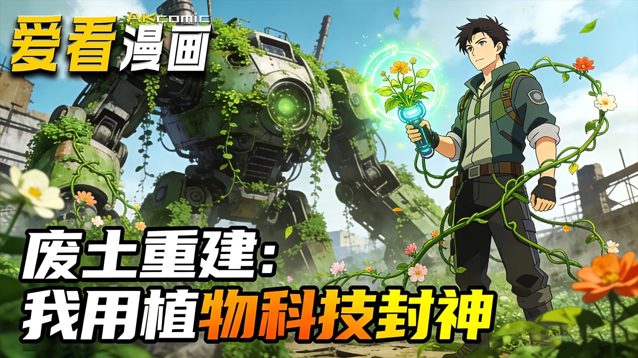 🔥【全新动漫来袭】《废土重建：我用植物科技封神》 植物博士穿废土，献水泥育超级植物，以生物电池破能源垄断！#anime #穿越 #爱看漫画 #漫剧 #爽文