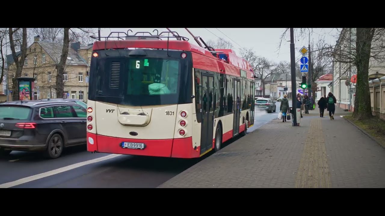 Lithuania, Vilnius, Vingis Trolleybus stop