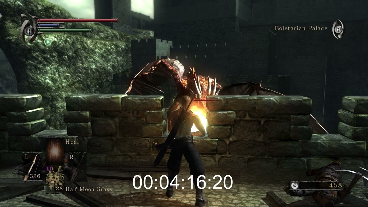 Demon's Souls - PS3 + PS5 - How to beat the Red Dragon optional Boss - 4K60