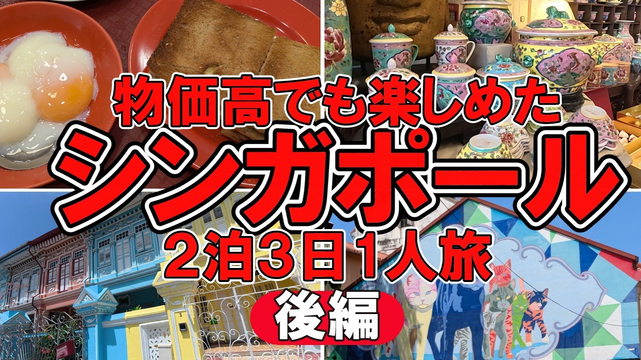 物価高でも問題無し！シンガポール２泊３日1人旅の費用公開します！【シンガポール後編】海外旅行Ιシンガポール|1人旅|費用