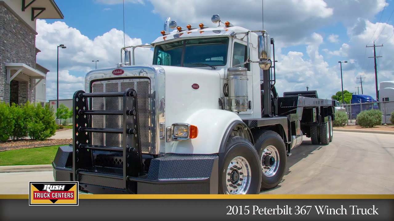 2015 Peterbilt Tandem Steer 367 Oilfield Winch Truck