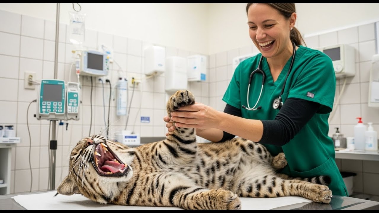 This Rescue Bobcat Tried to Trick the Vet — What He Did Next Had Everyone Laughing!