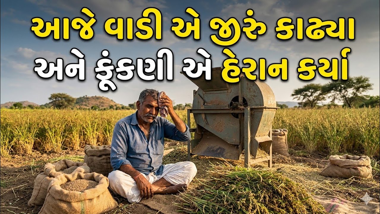આજે વાડી એ જીરું કાઢ્યા અને ફૂંકણી એ હેરાન કર્યાં 😅🔥 | ગામડીયું જીવનની મજા | Gujarati Vlog #shorts