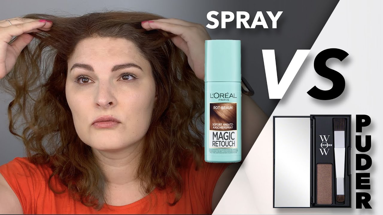 Grauen Ansatz kaschieren WOW Puder vs Magic Retouch Spray #misolde