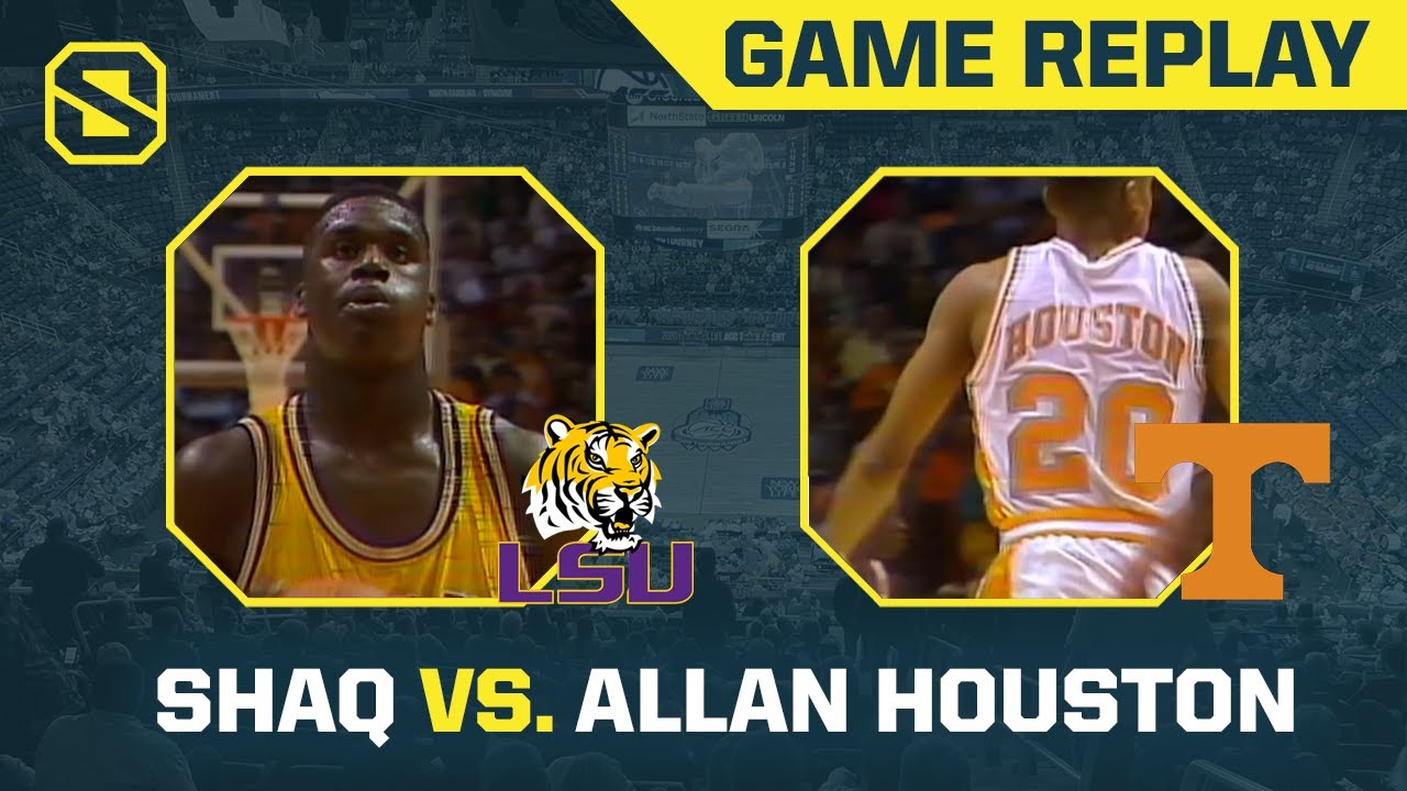 Shaq Takes On Allan Houston | LSU vs. Tennessee - 1990