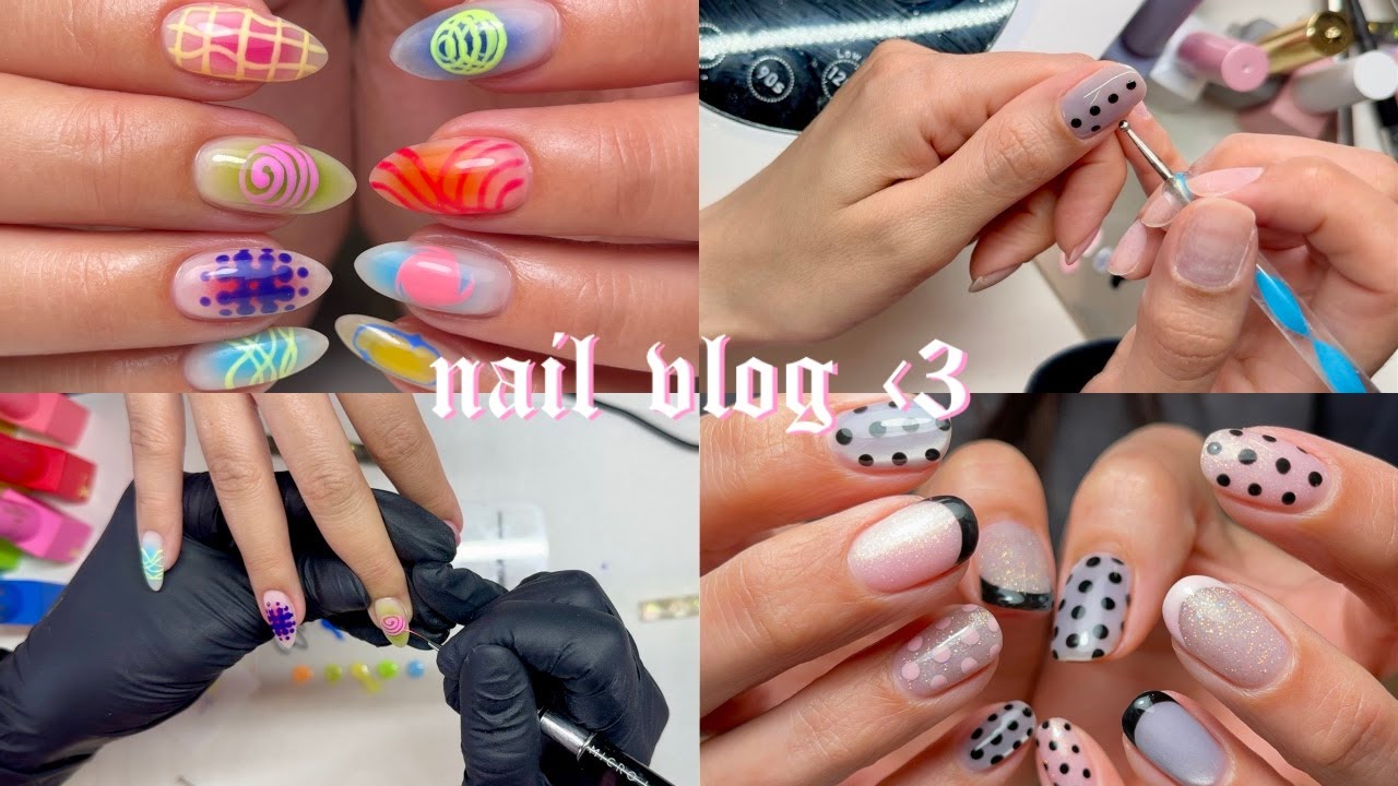 Nail Studio Vlog ⭐️ Doing Nails & Working at a Nail Show