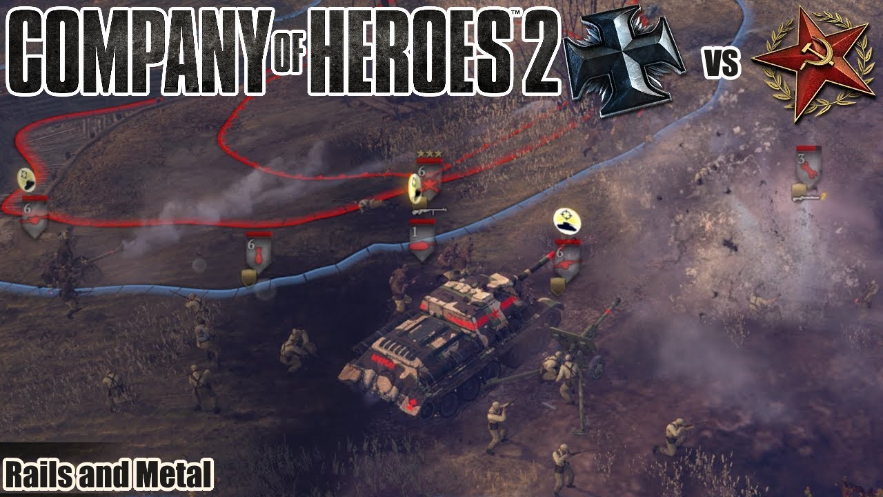 Surviving the waves - Company of Heroes 2 Skirmish #180 (Rails and Metal)