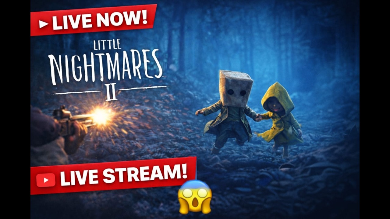 Little Nightmares 2 LIVE | Full Story Gameplay | Scary Moments & Ending