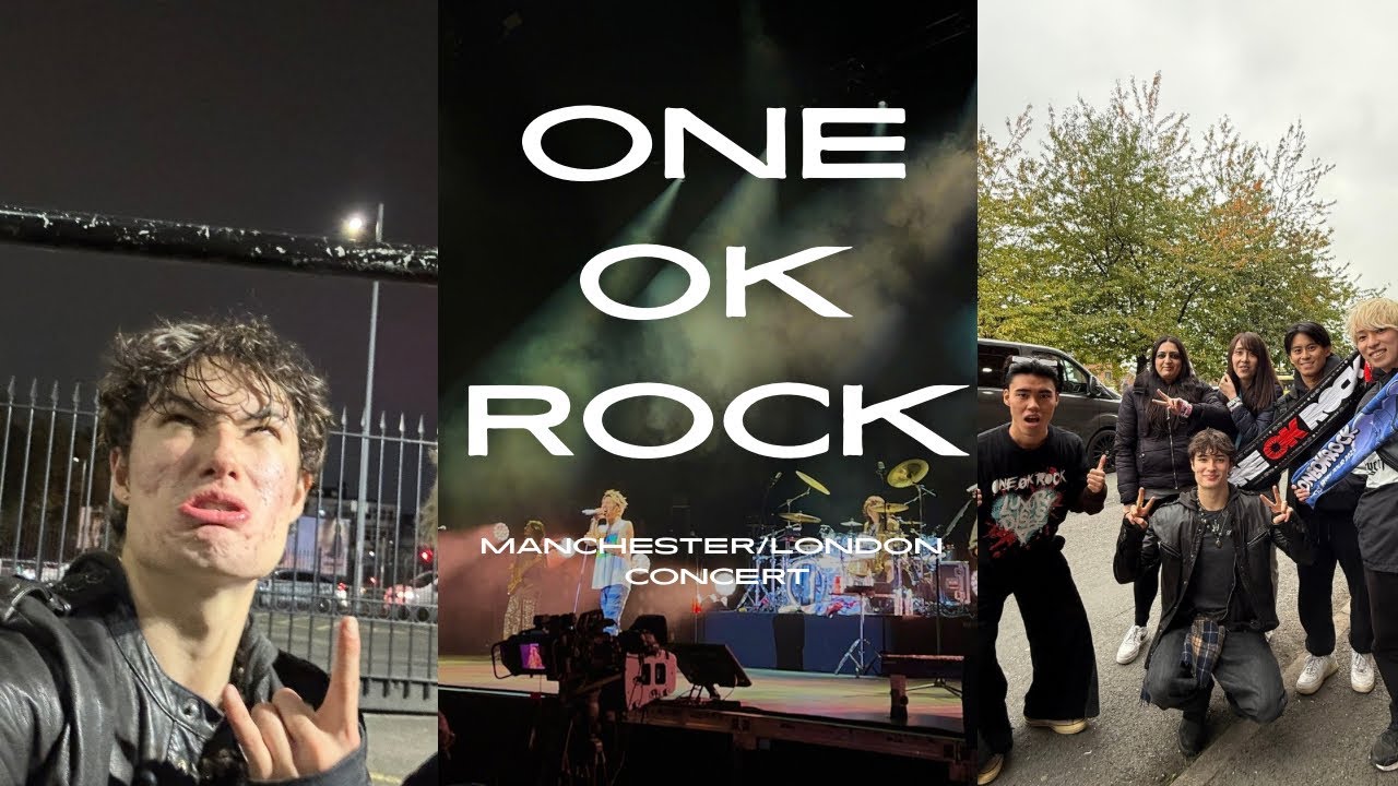 I WENT TO THE ONE OK ROCK DETOX TOUR CONCERT!! MANCHESTER/ LONDON