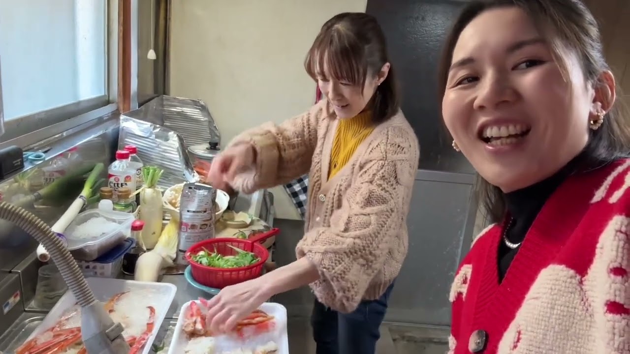 日本生活/日本新年第二天價格美美的妝、去獨居奶奶家吃螃蟹火鍋
