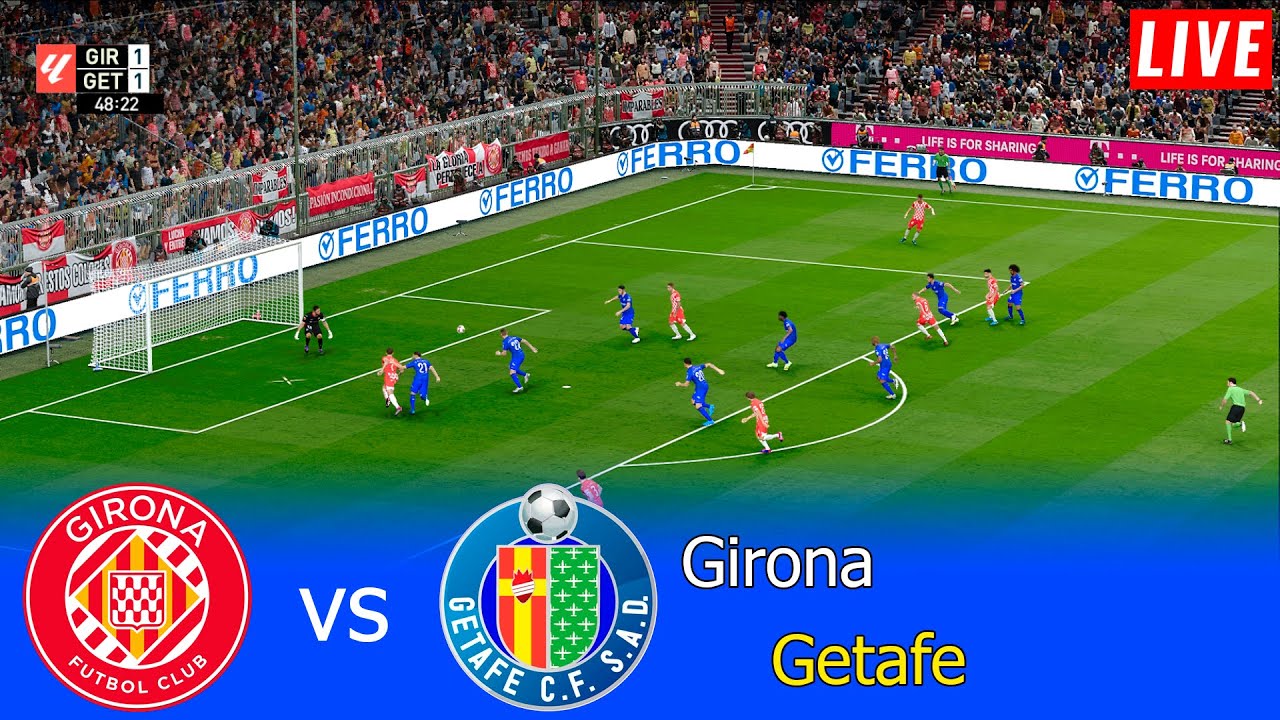 Girona vs Getafe LaLiga 2026 Partido Simulaci&oacute;n PES 21