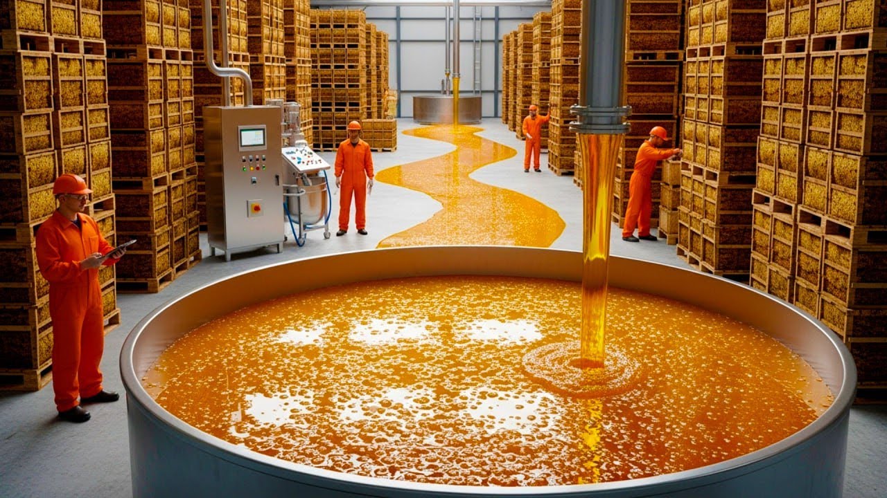 Inside The Massive Production Line Where Millions Of Gallons Of Honey Are Made