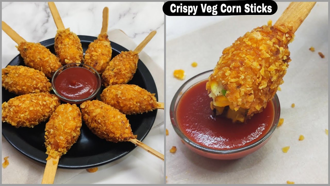 Crispy Veg Corn Kabab Sticks |Easy & Unique Snacks Recipe|क्रिस्पी कोर्न कबाब रेसिपी बनाए 10 मिनट मे