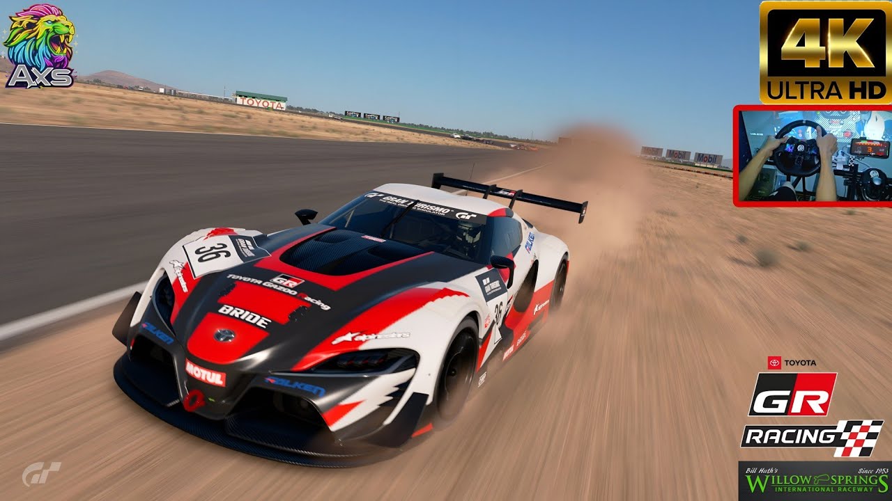Gran Turismo 7 Toyota GR INSANE Drift at Willow Springs | 4K Sim Racing Gameplay