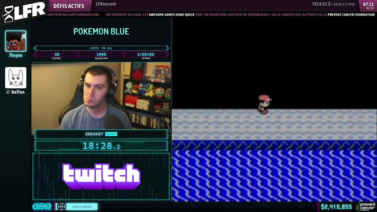 Pokémon Blue en 1:51:43 (Catch 'em All) [AGDQ2021]