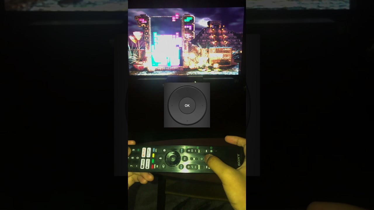 Tetris on a TV remote
