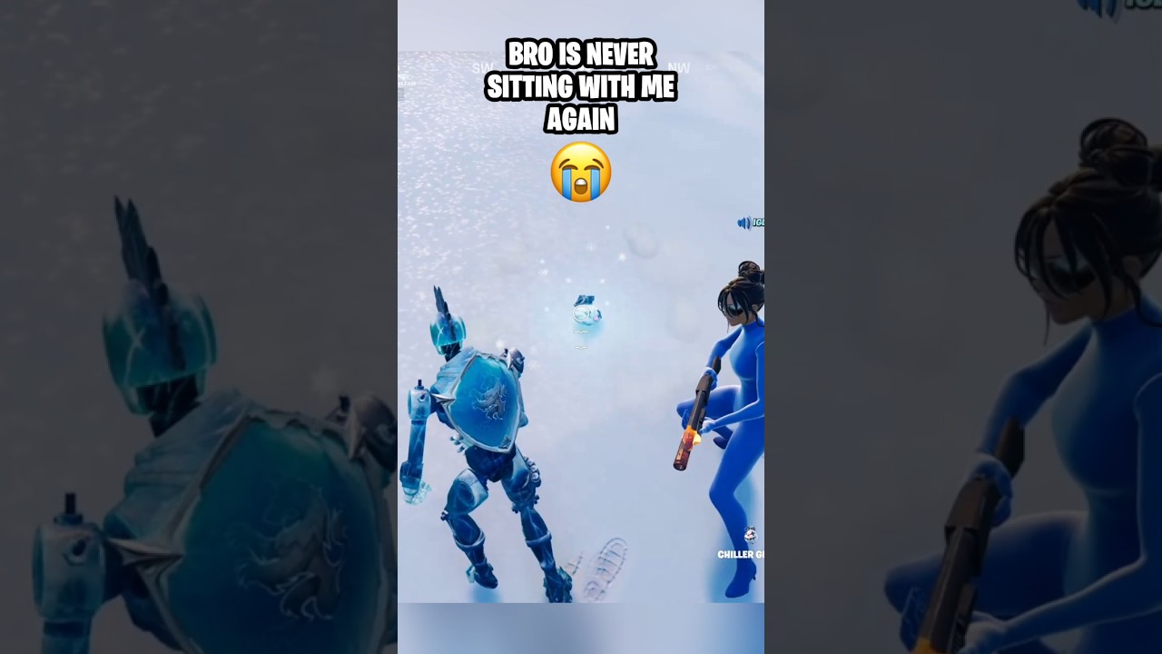 BRO SLID OFF POLAR PEAK 😭 #fortnite #winter #christmas #nostalgia #season7 #vibes #cozy #subscribe