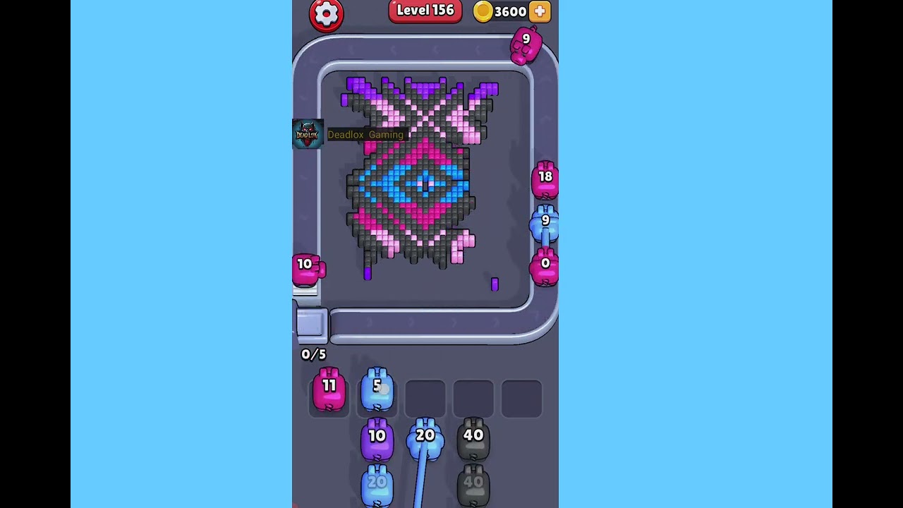 Pixel Flow Level 156 Very Hard. Walkthrough Gameplay