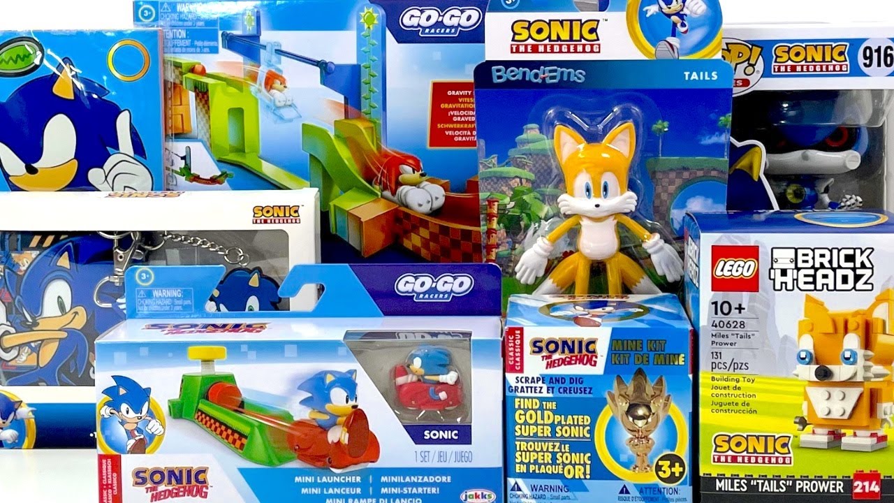 Sonic The Hedgehog Unboxing Review ASMR | NEW Sonic Go Go Racers Mini Launcher & Knuckles Playset