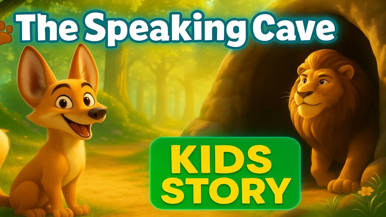 The Speaking Cave | Clever Jackal and the Hungry Lion | Kids Moral Story