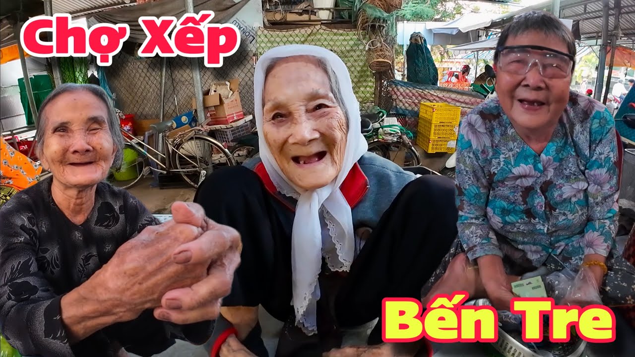 Chợ Xếp Mỏ Cày Bắc Bến Tre Người Lớn Tuổi Khó Khăn Hạnh Phúc Nhận Quà Từ Úc Và Mỹ | Khương Nhựt Minh
