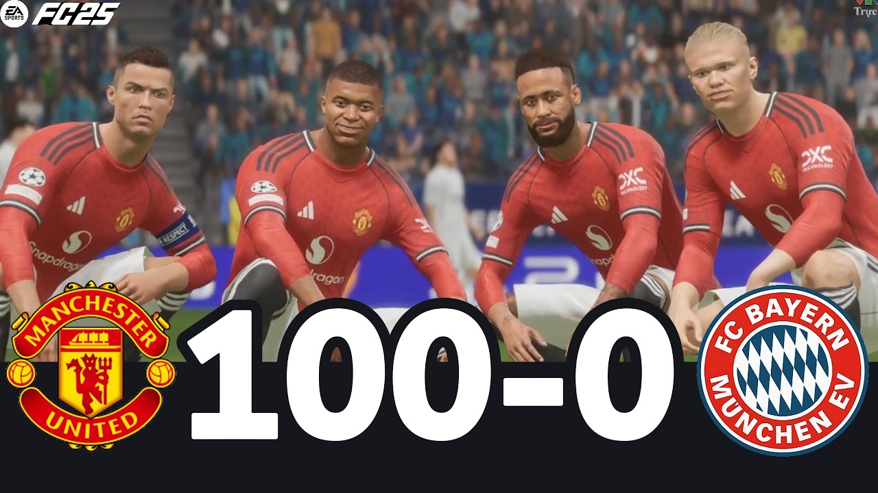 FC 26 -MESSI RONALDO NEYMAR & MBAPPE | ALL STARS | Manchester United 100-0 Bayern Munich