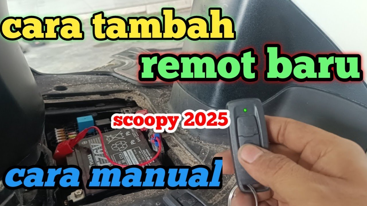 tambah remot baru scoopy 2025 cara manual