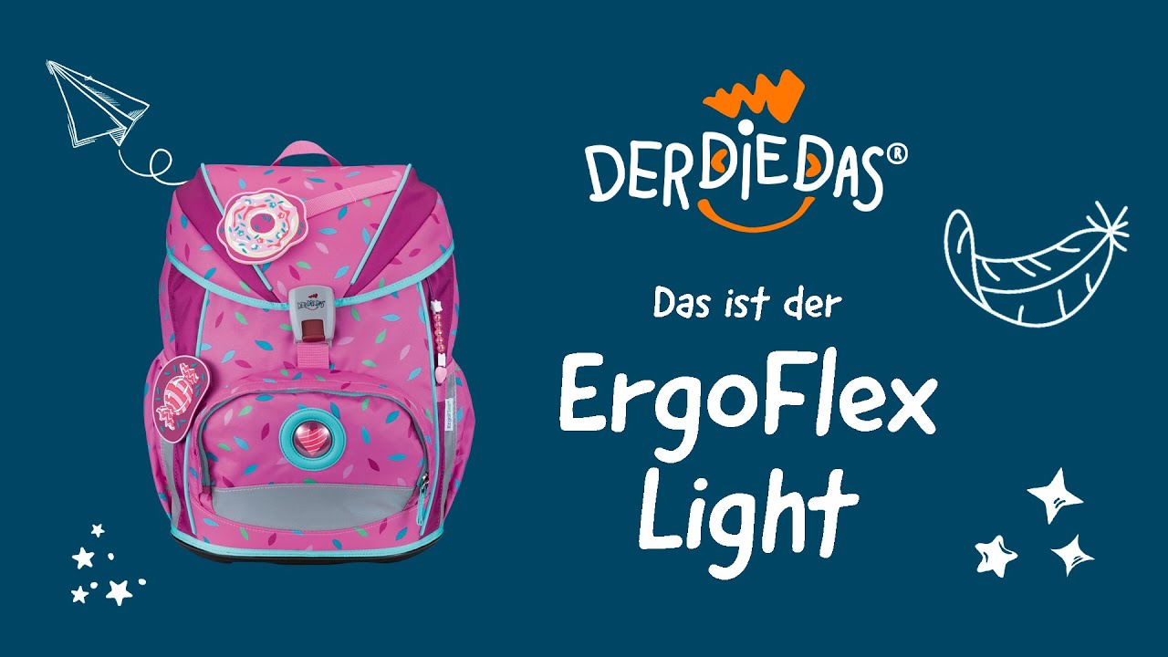 DerDieDas ErgoFlex Light / Superlight - Der softe, leichte Schulrucksack