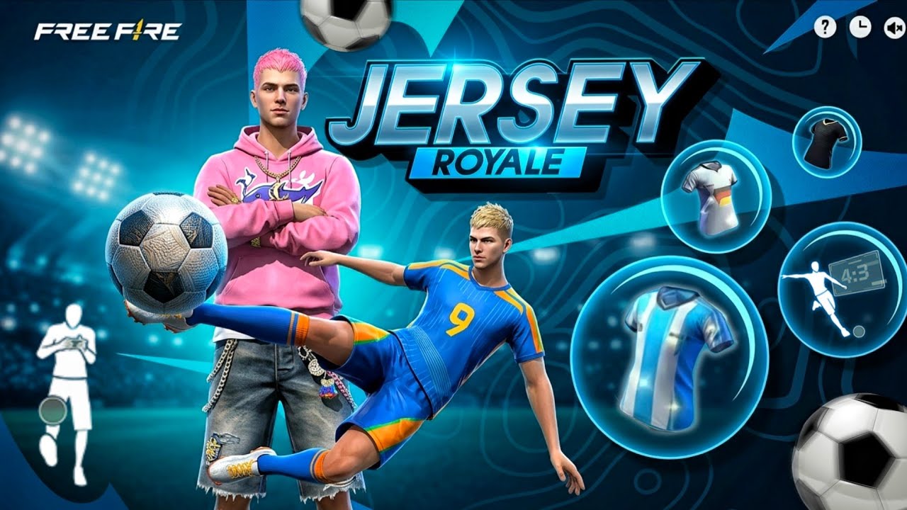 JERSEY ROYALE FREE FIRE RETURN 😍🥳| FREE FIRE NEW EVENT | FF NEW EVENT | NEW EVENT FREE FIRE