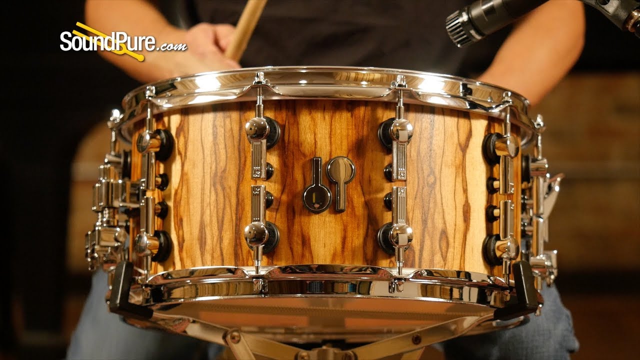Sonor 7x14 SQ2 Medium Beech Snare Drum African Marble—Quick 'n' Dirty