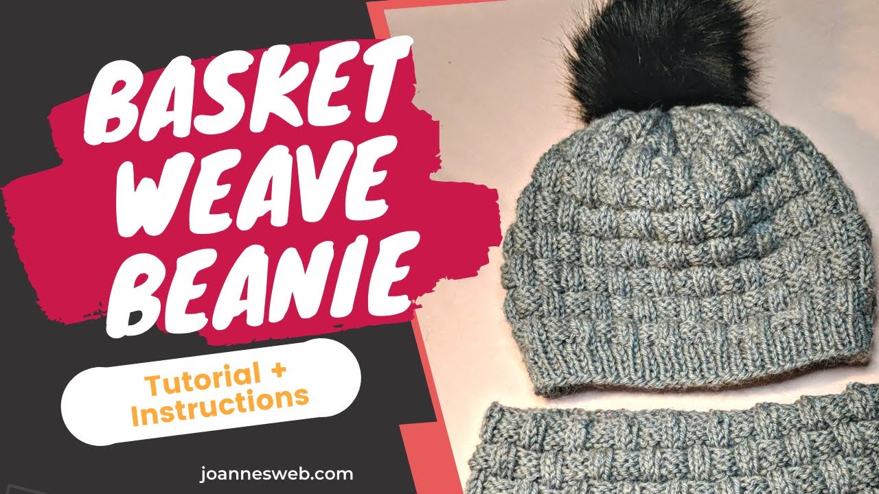 Basket Weave Hat Knitting - Unisex Knitted Beanie Hat