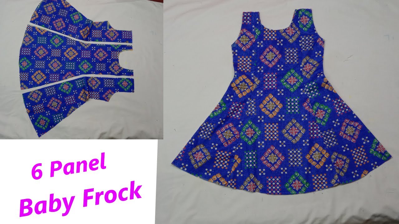 6 Panel Baby Frock Cutting And Stitching\baby frock design