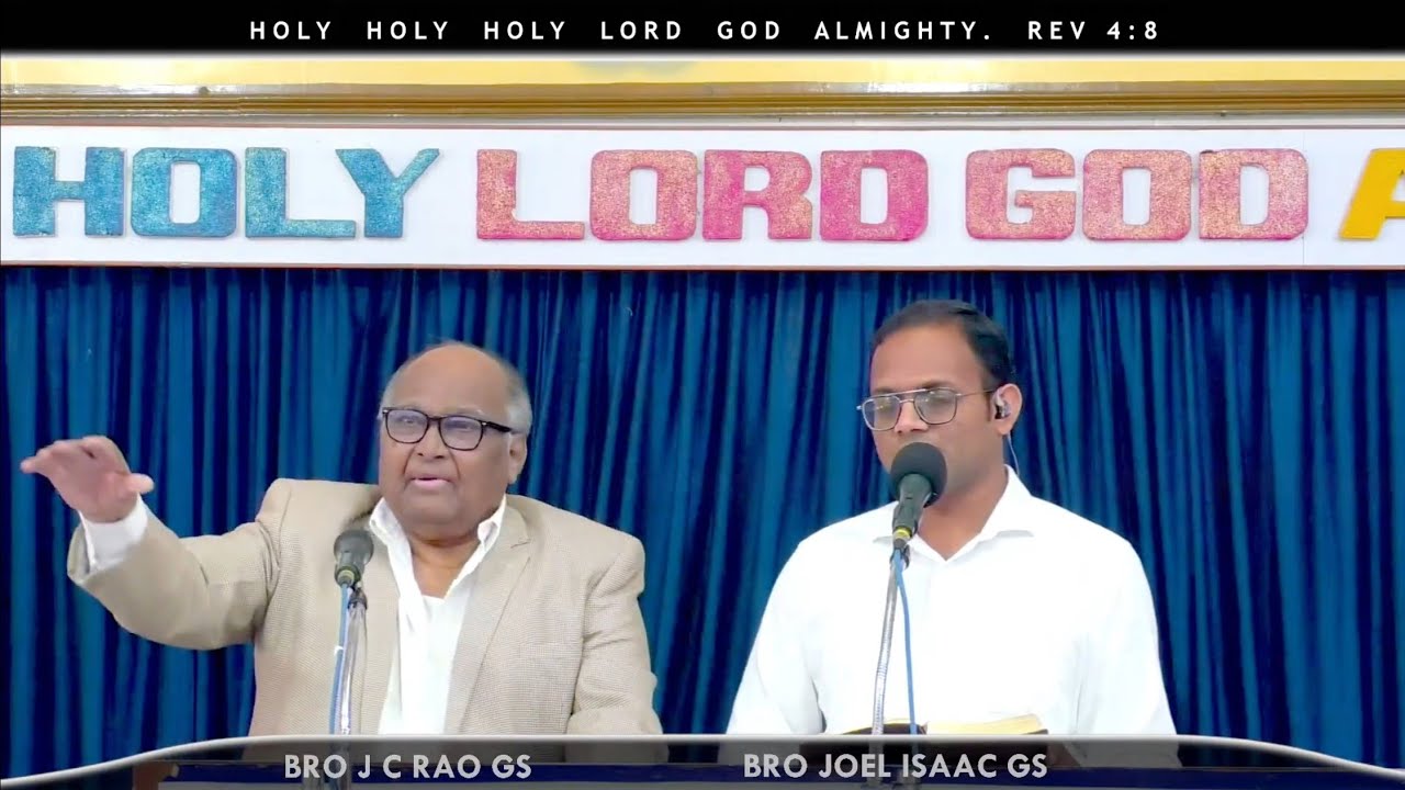 Worship & Lord's Table - Bro J C Rao GS - #rehobothallagadda