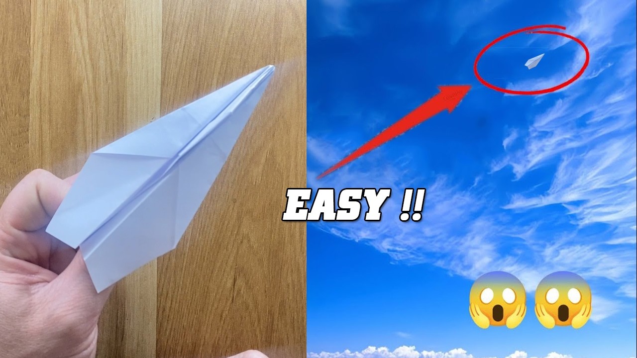 Comment fabriquer facilement un avion en papier à réaction qui vole TRÈS loin!!