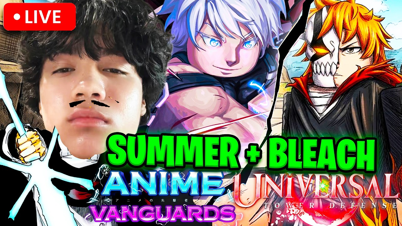 🔴Univsersal Tower Defense X + Anime Vanguards Updates With Viewers!