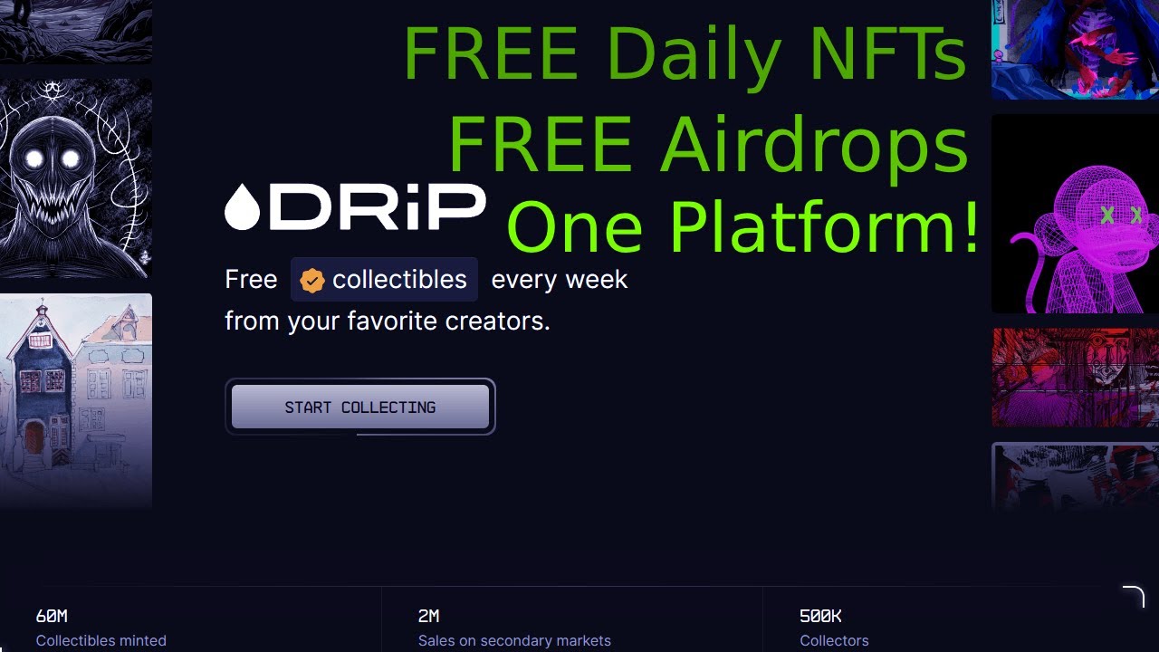 FREE NFTs & Airdrops Access On Solana With DRIP | Only Guide