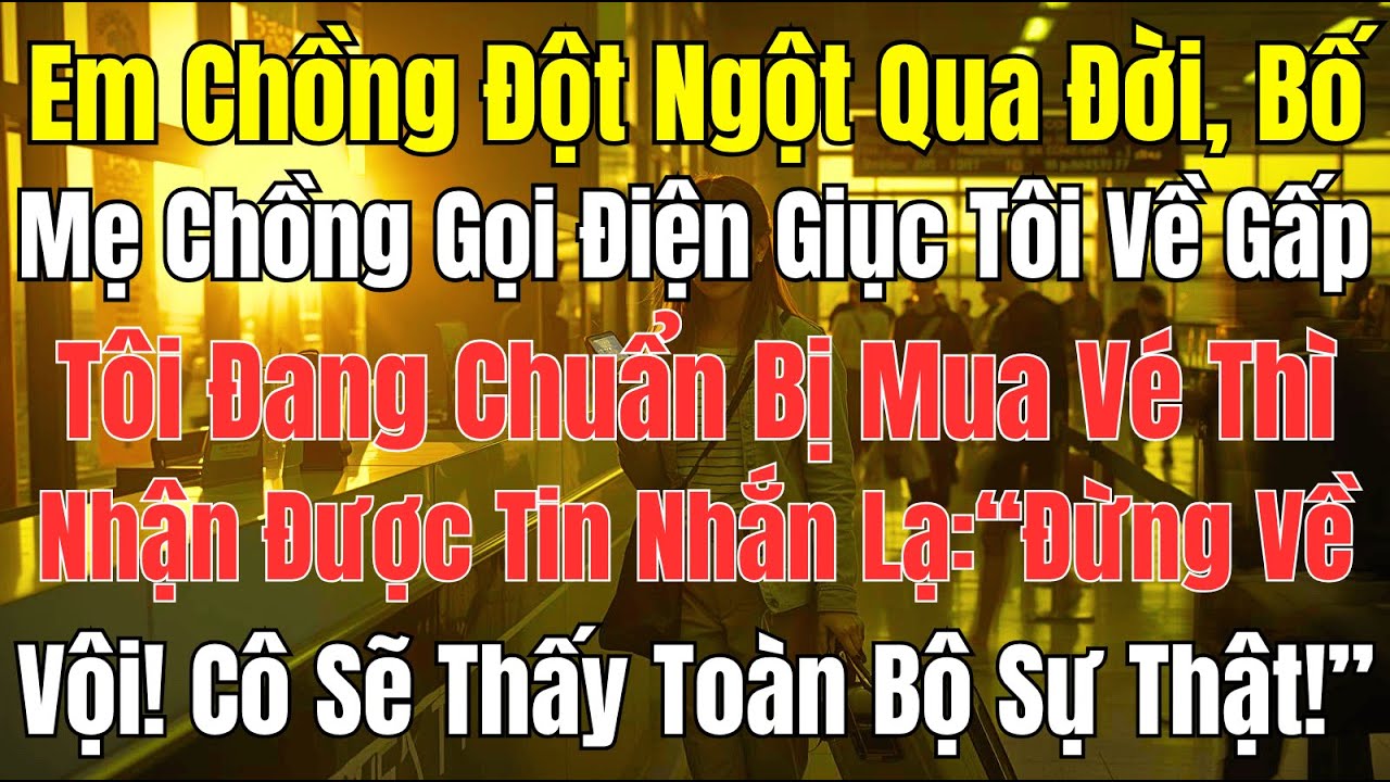 Câu Chuyện Gia Đình: Em Chồng Mất Đột Ngột – Tôi Nhận Tin Nhắn Lạ Khiến Cả Người Lạnh Toát