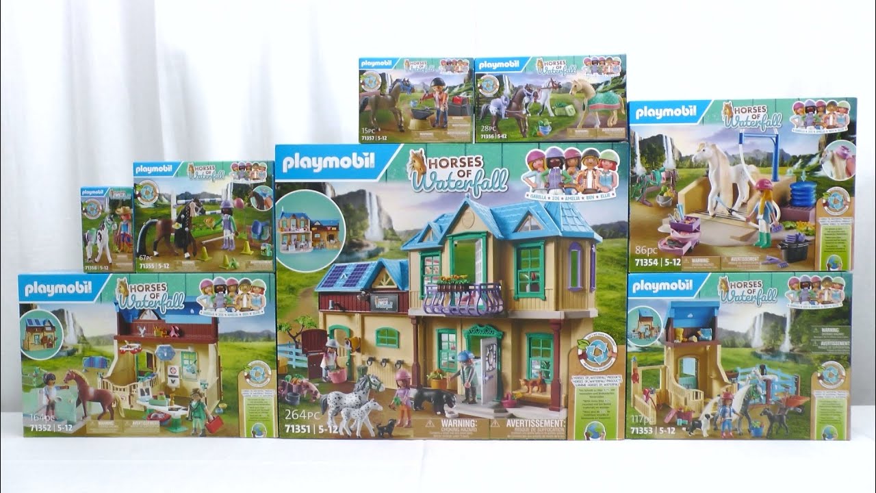 Unboxing Playmobil : Les chevaux Horses of Waterfall (2023) – 71351, 71352, 71353... 71358