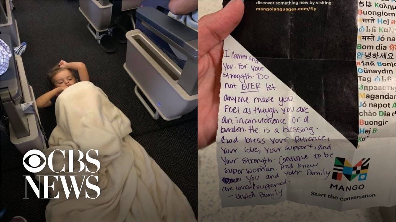 Strangers help boy with autism on plane, bringing tears of joy to mom's eyes