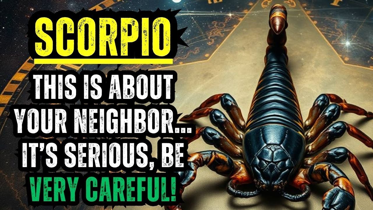 SCORPIO – THIS IS ABOUT YOUR NEIGHBOR… IT’S SERIOUS, BE VERY CAREFUL!