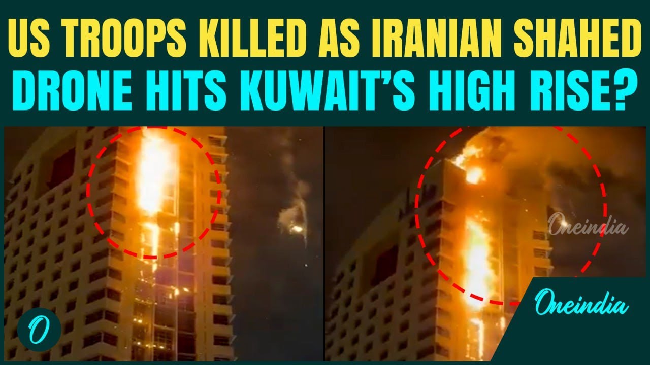 Iran BOMBS Kuwait? CHILLING Video Shows Kuwait High Rise IN FLAMES| US Troops KILLED in Shahed Hit? 