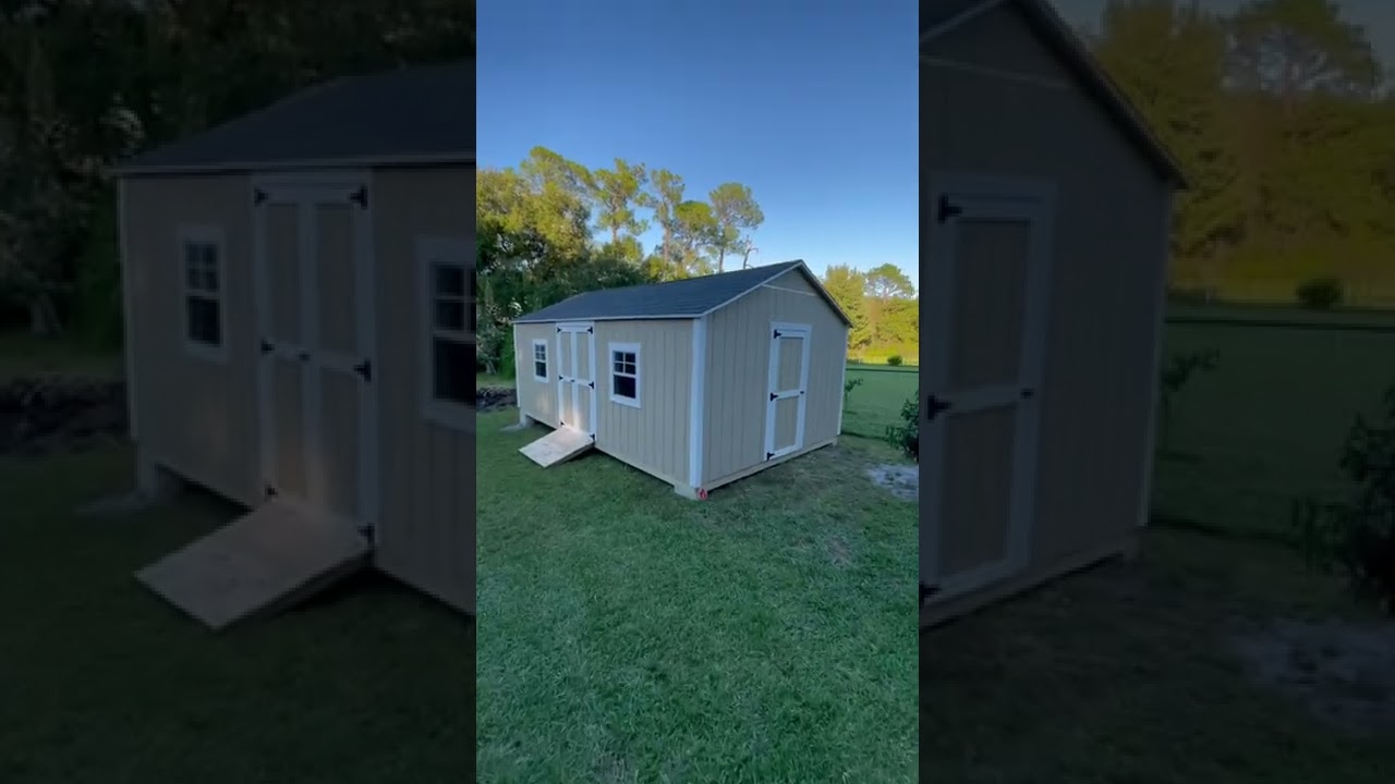 You Won&rsquo;t Believe This 12x20 Shed Was Built Right in Their Backyard!
