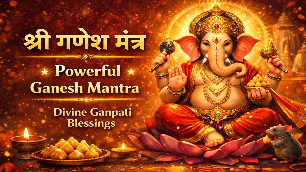 ॐ वक्रतुण्ड महाकाय मंत्र | Powerful Ganesh Mantra for Success & Peace