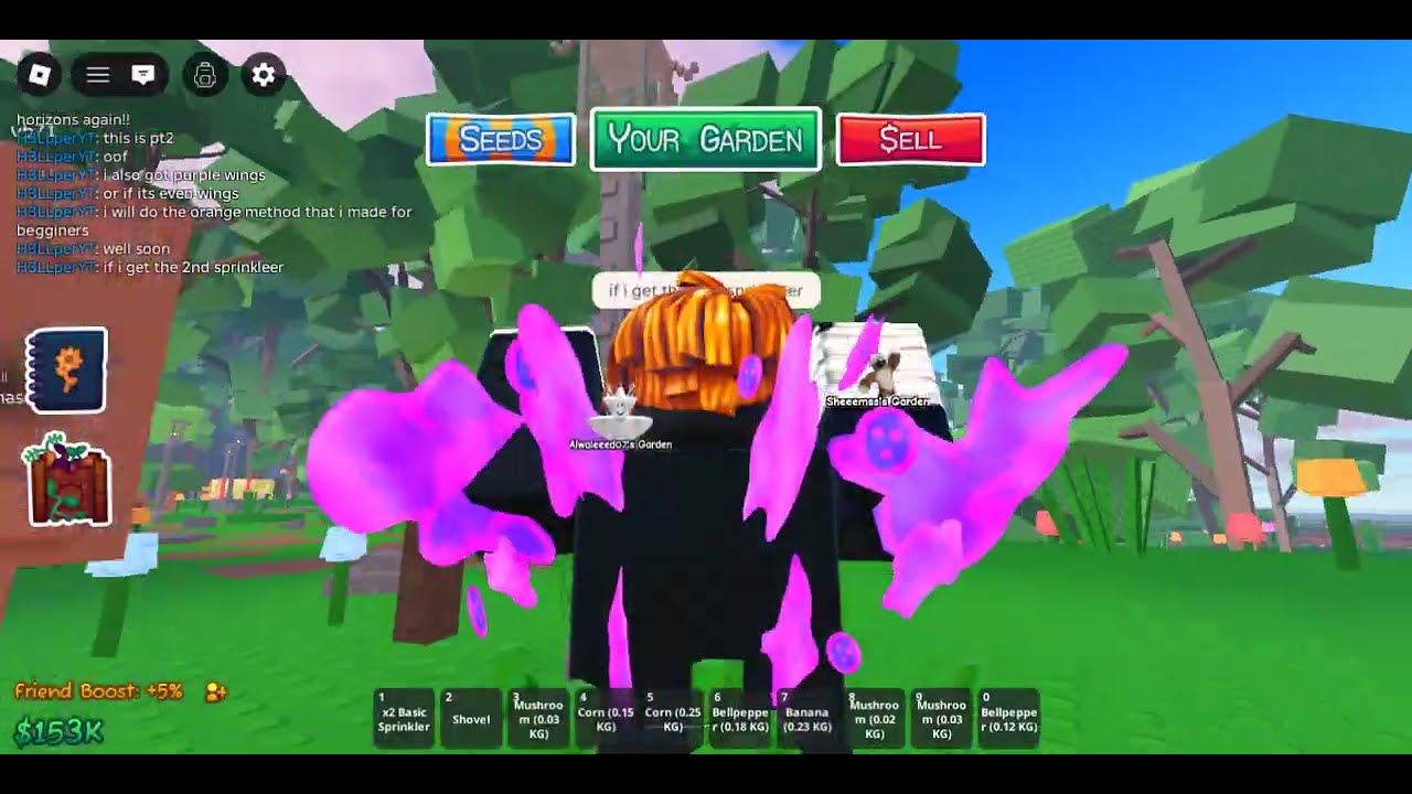 H3LLper PLAYS GARDEN HORIZONS! pt2 #roblox #gaming #garden #lol