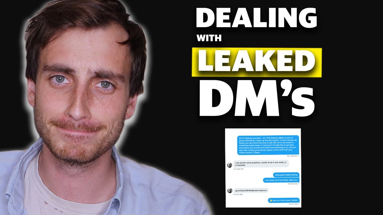 Dealing with leaked DMs as a Journalist