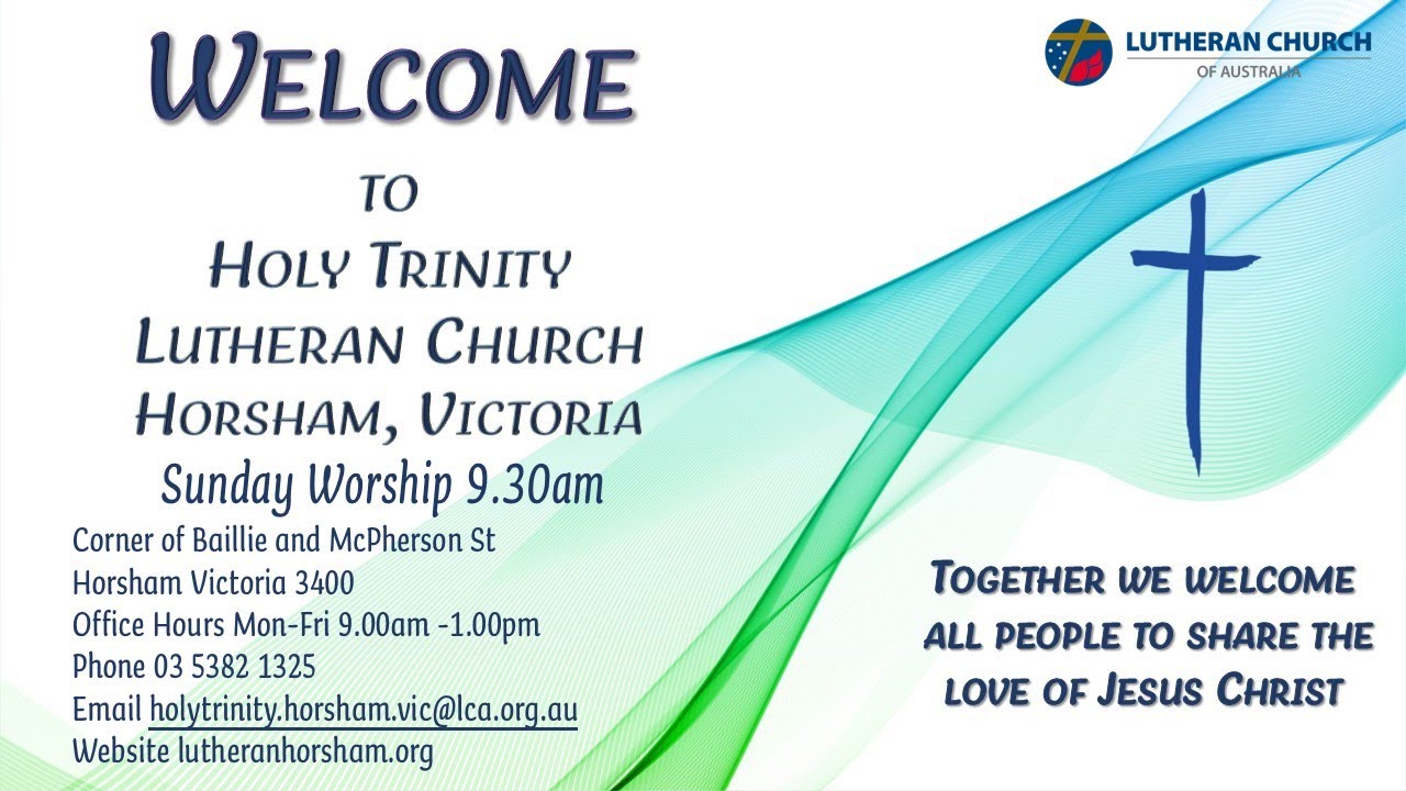 Festival of Thanksgiving with Holy Communion 9:30 am Sun 8/2/26 Holy Trinity Lutheran Church Horsham