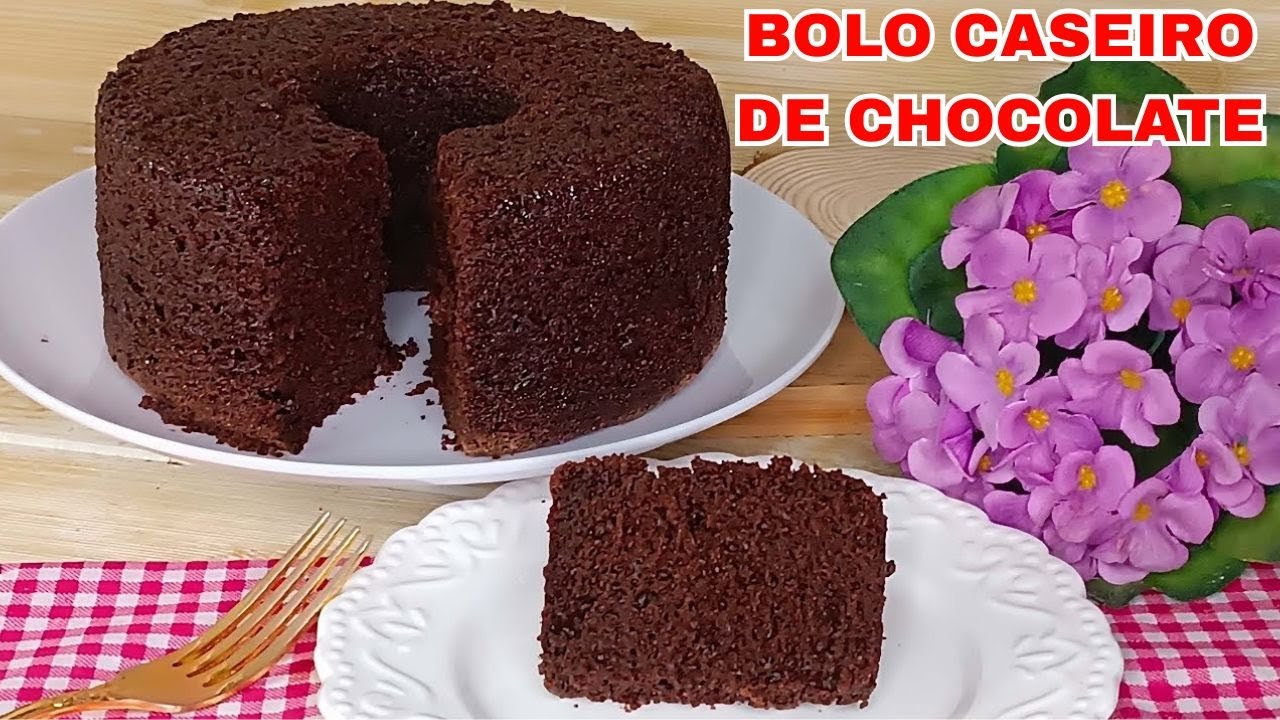 BOLO DE CHOCOLATE FÁCIL E FOFINHO QUE DESMANCHA NA BOCA! SUPER FÁCIL DE FAZER
