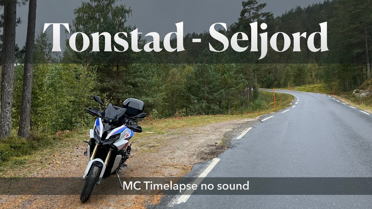 Twisties in the Mist: Motorcycle Tour Through Norway | Tonstad to Seljord Timelapse POV 4K