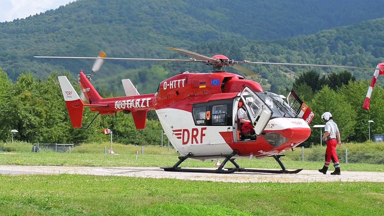 DRF Luftrettung - Start Christoph 53 - BK 117 - D-HTTT - Uniklinik Heidelberg