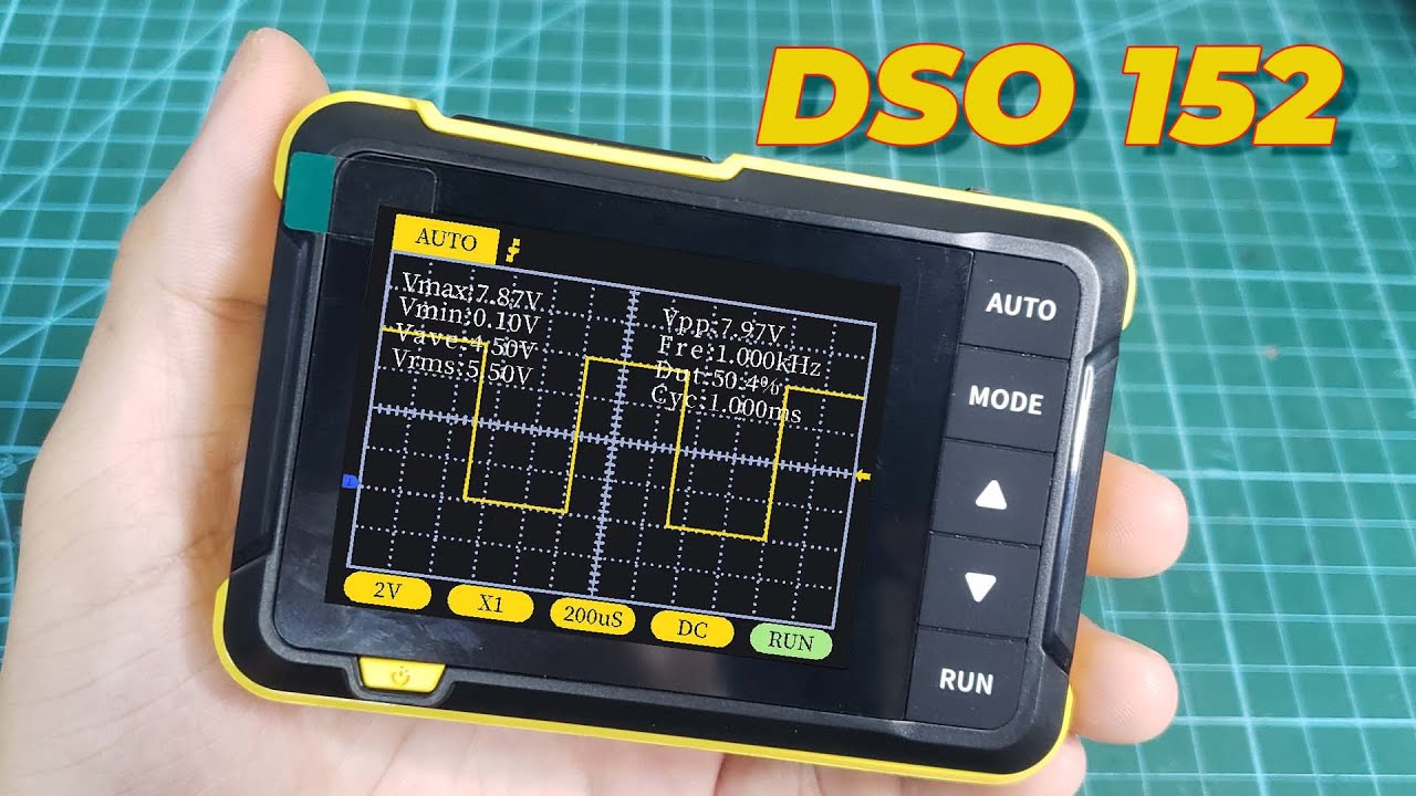 Review & HDSD Máy hiện sóng Mini FNIRSI DSO 152